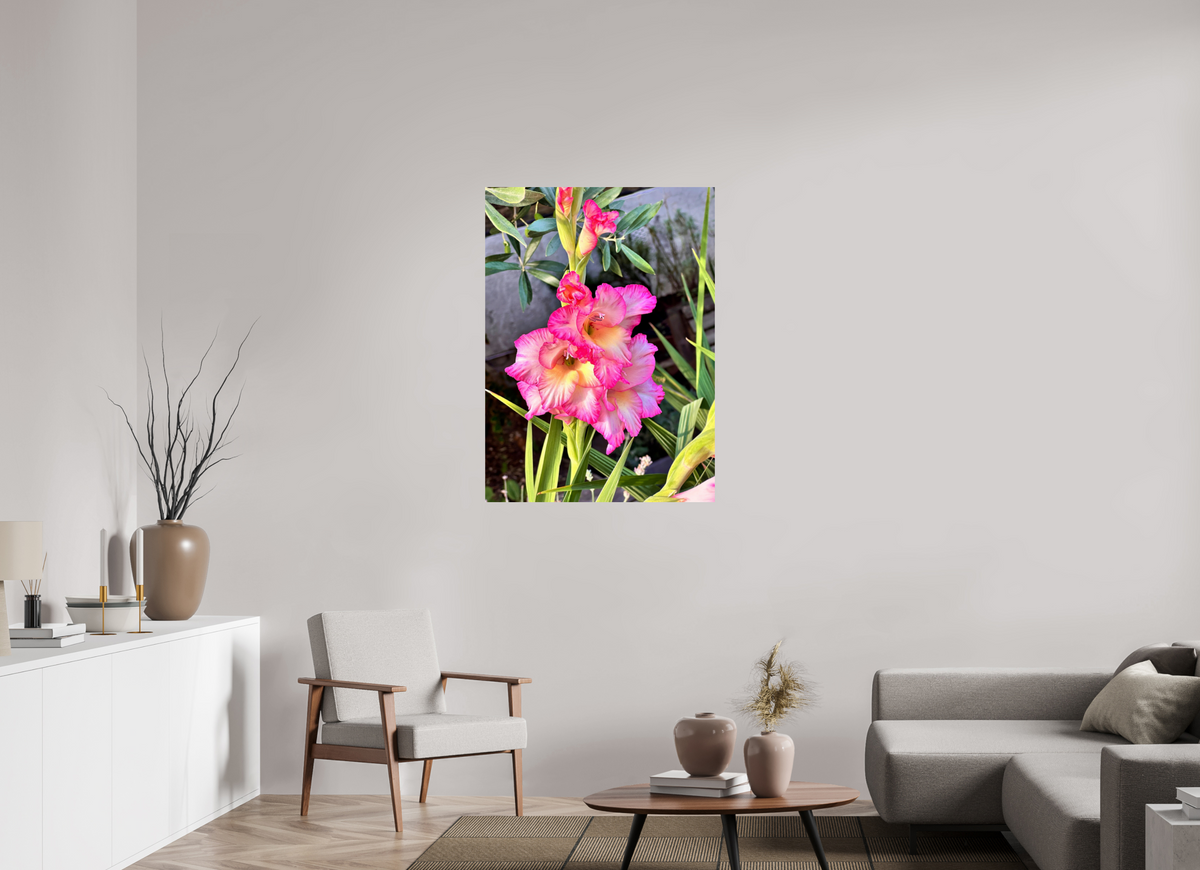 80 x 109.8 cm, Photo Print On Fuji Crystal DP II - Glossy Gladiolus Flowers