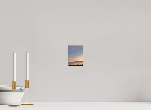 10 x 13.7 cm, Photo Print - Fuji Crystal - Archive Silk Crescent Moon Sunset