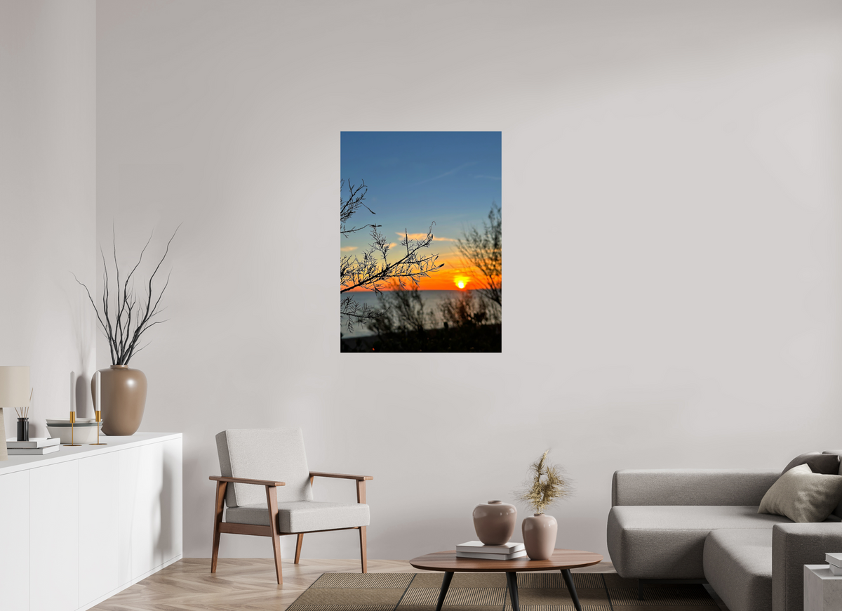 80 x 109.8 cm, Fine Art Print, Silk Fiery Copper Skies