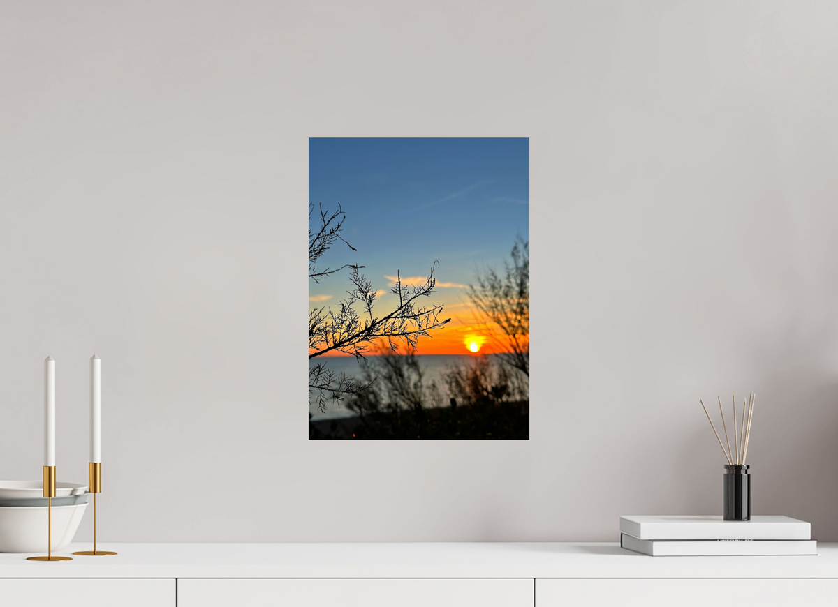 30 x 41.2 cm, Fine Art Print, Silk Fiery Copper Skies