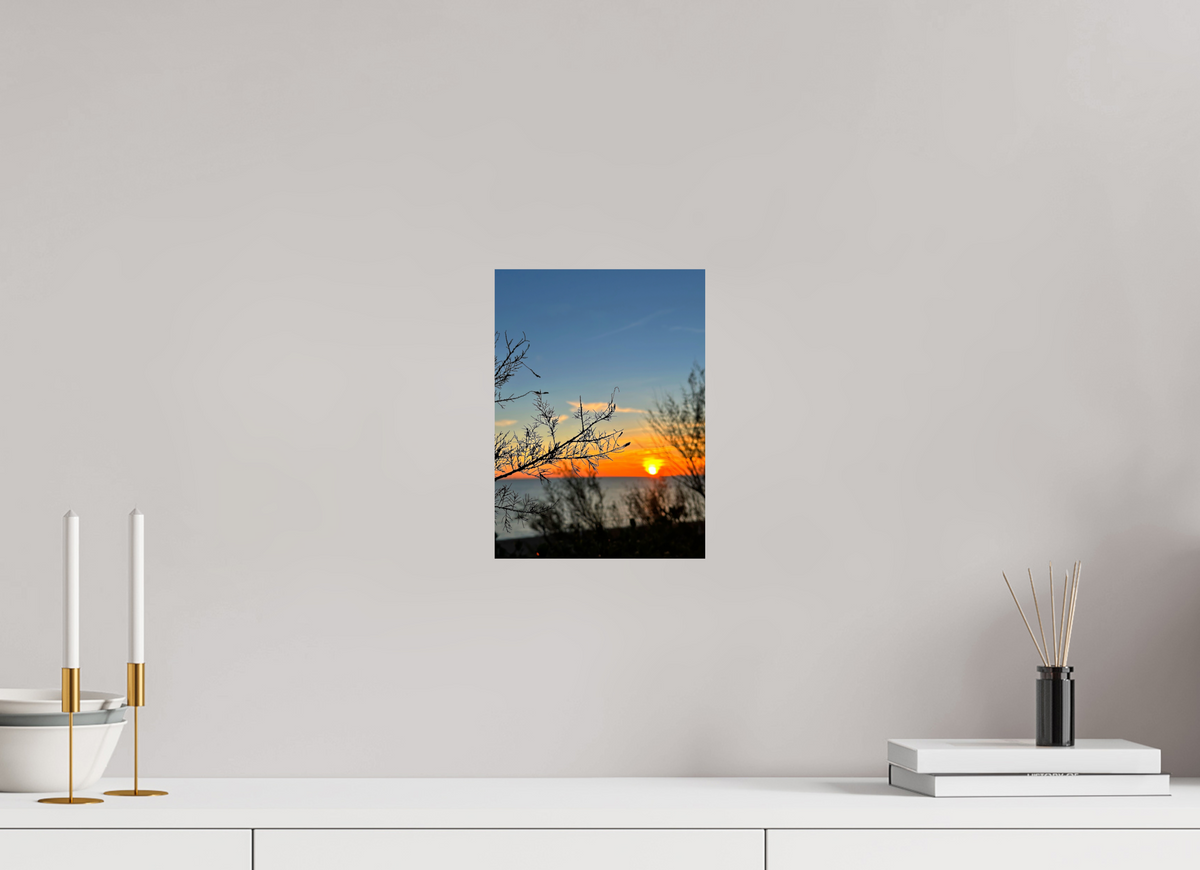 20 x 27.5 cm, Fine Art Print, Silk Fiery Copper Skies