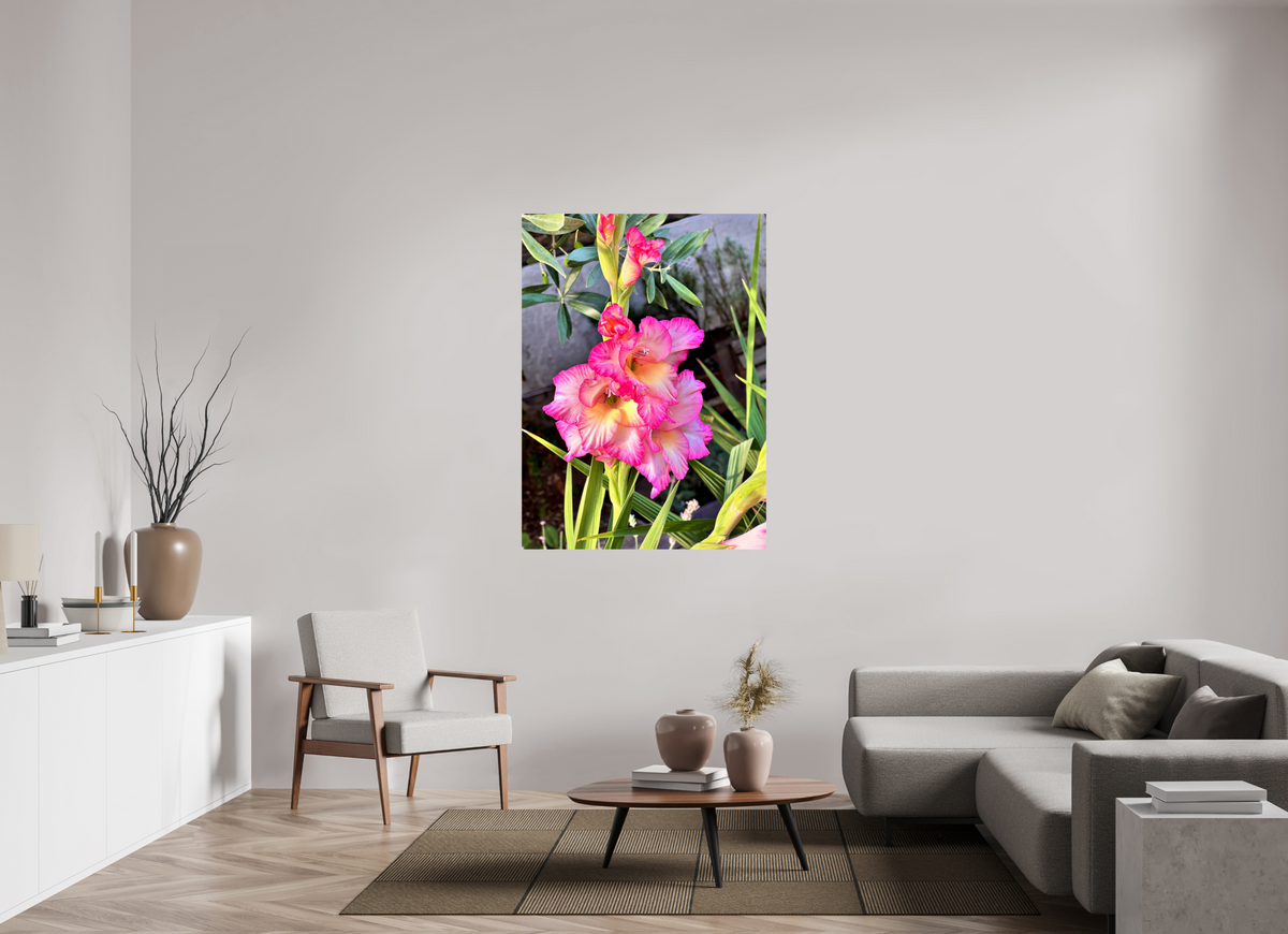 100 x 137.3 cm, Photo Print On Fujiflex High Gloss Gladiolus Flowers