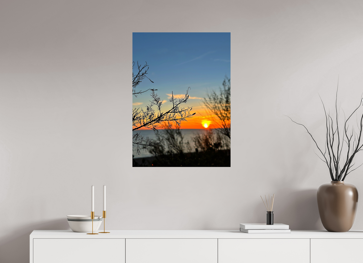 60 x 82.4 cm, Fine Art Print, Silk Fiery Copper Skies