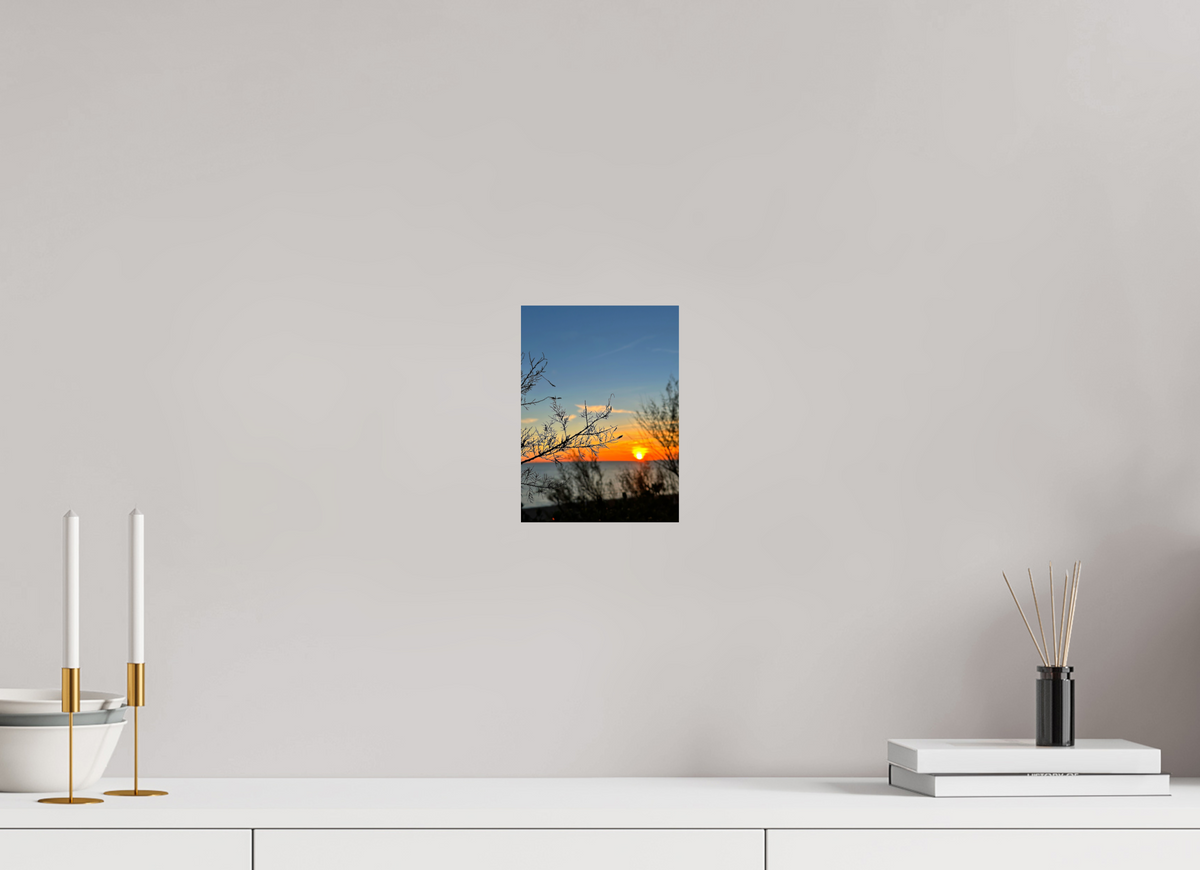 15 x 20.6 cm, Fine Art Print, Silk Fiery Copper Skies